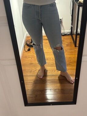 Agolde Light Blue Distressed Women’s Jeans